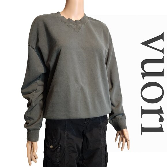 Vuori Tops - Vuori sedona crewneck sweatshirt Watermarks from Spot cleaning Green Med